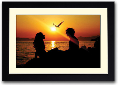 

Couple on Beach Fine Art Print(14 inch X 20 inch, Framed)
