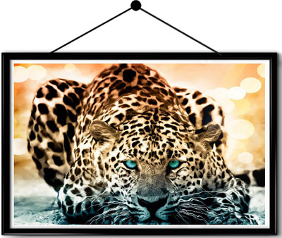 

Leopard Wildlife framed posters Paper Print(16.5 inch X 13.7 inch, Framed)
