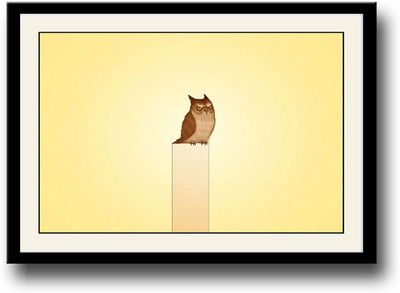 

Brown Owl artistic Fine Art Print(10 inch X 14 inch, Framed)
