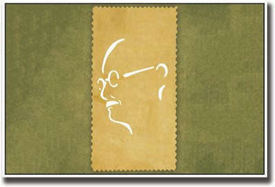 

Mahatma Gandhi Minimalistic Fine Art Print(12 inch X 18 inch, Rolled)