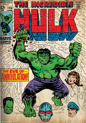 

Hulk comics poster (Officially Licensed) Paper Print(24 inch X 16 inch, Rolled)