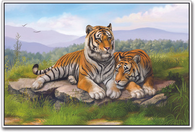 

Tigers Artistic Paper Print(12 inch X 18 inch)