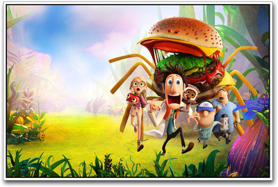 

Cloudy with a chance of meatballs Paper Print(12 inch X 18 inch)