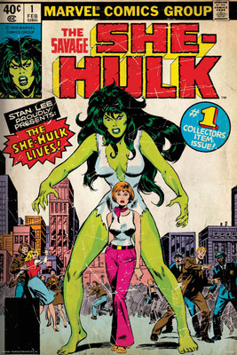 

She hulk - the savage poster (Officially Licensed) Paper Print(24 inch X 16 inch, Rolled)