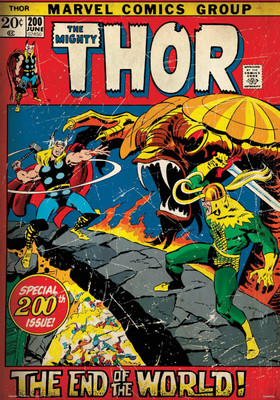 

Thor -end of the world poster (Officially Licensed) Paper Print(36 inch X 24 inch, Rolled)