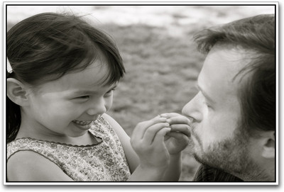 

Cute Baby Girl with Father Photographic Paper(12 inch X 18 inch)