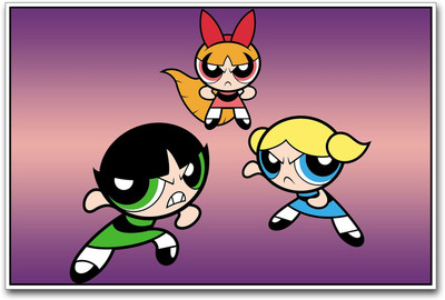 

The powerpuff Girls Paper Print(12 inch X 18 inch)
