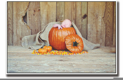 

Posterhouzz Newborn baby inside pumpkin Fine Art Print(12 inch X 18 inch, Rolled)