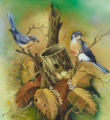 20% OFF on Birds of a Feather Canvas Art(18 inch X 12 inch)