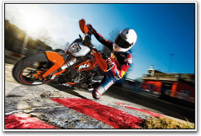 

KTM Bike Cornering Paper Print(12 inch X 18 inch)
