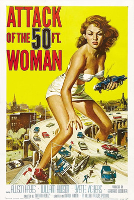 42% OFF on Seven Rays Attack of the 50ft Woman Paper Print(18 inch X 12 inch)