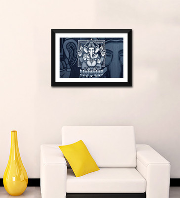 

Tallenge - Digital Art - Ganpati Vinayak - Framed Digital Art Print On Photographic Paper(12 inch X 8 inch, Framed)