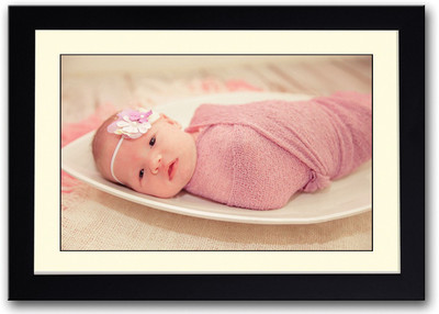 

Adorable Cute Baby In Pink Fine Art Print(14 inch X 20 inch, Framed)