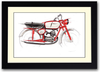 

Artistic Bike Fine Art Print(14 inch X 20 inch, Framed)
