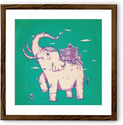 

Elephant Monument Fine Art Print(24 inch X 24 inch, Framed)