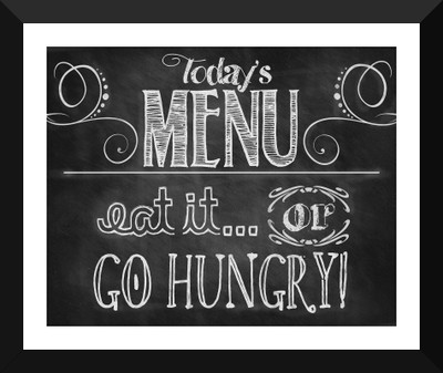 

Tallenge Art For Kitchen - Today's Menu - Premium Quality A3 Size Framed Poster Paper Print(17 inch X 12 inch, Framed)