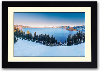 

Crater Lake in Winters Fine Art Print(14 inch X 20 inch, Framed)