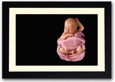 

Cute Baby In Pink Sleeping Fine Art Print(14 inch X 20 inch, Framed)