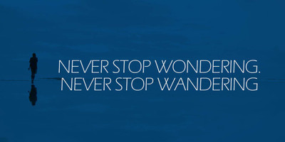 

Posterhouzz Never Stop Wondering - 2 Fine Art Print(18 inch X 12 inch, Rolled)