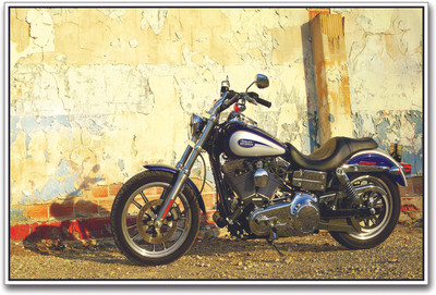

Motorcycle parked Paper Print(12 inch X 18 inch)