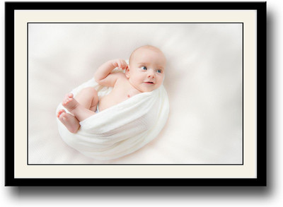 

Baby holding ear cute Fine Art Print(10 inch X 14 inch, Framed)