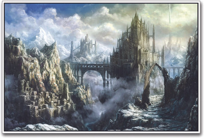 Wonderful Castle in the Mountains Paper Print(12 inch X 18 inch)