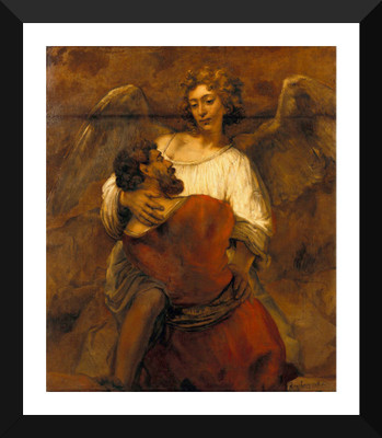 

Tallenge Old Masters Collection - Jacob Wrestling with the Angel by Rembrandt - Premium Quality A3 Size Framed Poster Paper Print(17 inch X 12 inch, Framed)