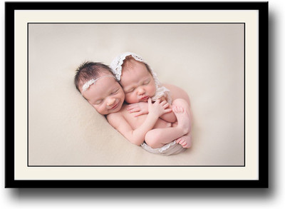 

Two super cute babies sleeping Fine Art Print(10 inch X 14 inch, Framed)