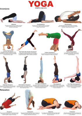 

Yoga Peace Of Mind And Good Health Paper Print(18 inch X 12 inch, Rolled)