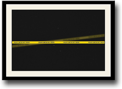 

Police line do not cross Fine Art Print(10 inch X 14 inch, Framed)