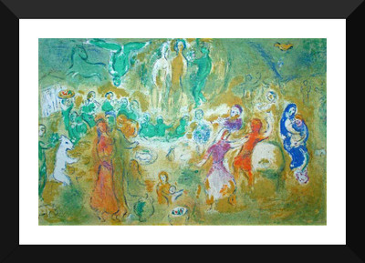

Tallenge Modern Masters Collection - Wedding Feast in the Nymphs' Grotto, from Daphnis and Chloe By Marc Chagall - Premium Quality A3 Size Framed Poster Paper Print(17 inch X 12 inch, Framed)