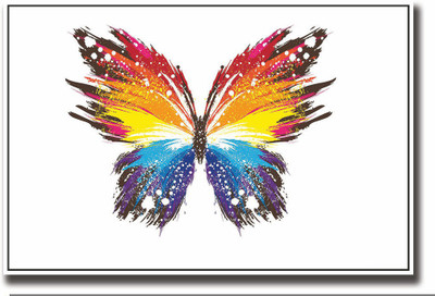 

Posterhouzz Beautiful colorful butterfly Fine Art Print(12 inch X 18 inch, Rolled)