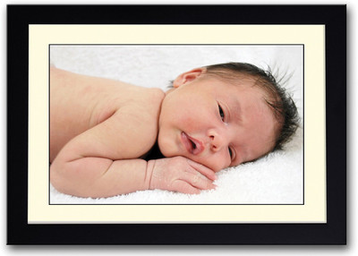 

Sweet Baby Looking Fine Art Print(14 inch X 20 inch, Framed)