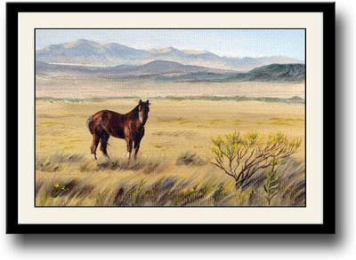 

Horse artistic Fine Art Print(10 inch X 14 inch, Framed)