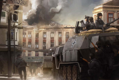 

World War Tank Scene Paper Print(12 inch X 18 inch, Rolled)