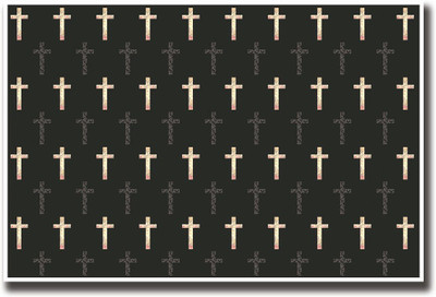 

Jesus Christ crosses design Fine Art Print(12 inch X 18 inch, Rolled)
