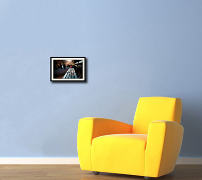 Lonely Bench Fine Art Print(10 inch X 14 inch, Framed)