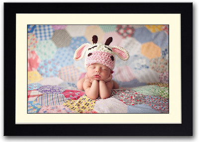 

Cute Baby Image With Hat Fine Art Print(14 inch X 20 inch, Framed)