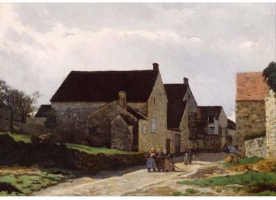 

Old Masters Collection - Women Going to the Woods by Alfred Sisley - Medium Size Ready To Frame Rolled Digital Art Print On Photographic Paper(27 inch X 18 inch, Rolled)