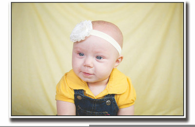 

Posterhouzz Baby in yellow and blue Fine Art Print(12 inch X 18 inch, Rolled)