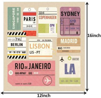 

City Tags Photographic Paper(16 inch X 12 inch)