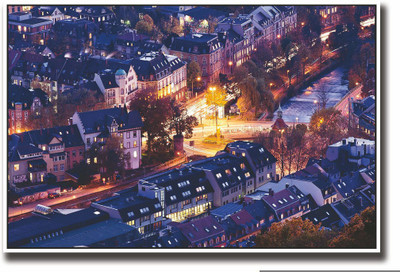 

Posterhouzz City Aerial view Fine Art Print(12 inch X 18 inch, Rolled)