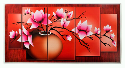 

Bm Traders Texture Art Work Elegant Red Walldecor Unframed Poster (20 X 40 Inches) Paper Print(20 inch X 40 inch, Rolled)
