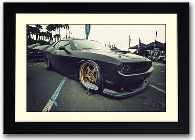 

Black Supercar Fine Art Print(14 inch X 20 inch, Framed)