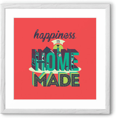 

Happiness Home Fine Art Print(24 inch X 24 inch, Framed)