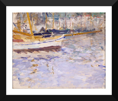 

Tallenge Old Masters Collection - The Port of Nice by Berthe Morisot - Premium Quality A3 Size Framed Poster Paper Print(17 inch X 12 inch, Framed)