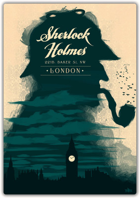 

Sherlock London Paper Print(17.25 inch X 12 inch, Hardboard Mounted)