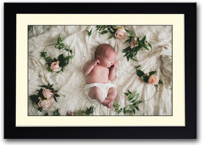 

Baby Surrounded By Roses Fine Art Print(14 inch X 20 inch, Framed)