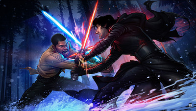 

Akhuratha Poster Movie Star Wars Episode VII: The Force Awakens Star Wars Finn Kylo Ren Lightsaber HD Wallpaper Background Fine Art Print(12 inch X 18 inch, Rolled)