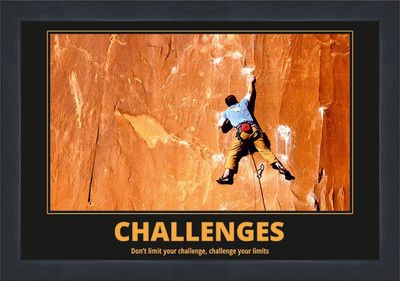 

Motivational Poster Extra Large with 1" broad Frame Fine Art Print(18 inch X 26 inch, Framed)